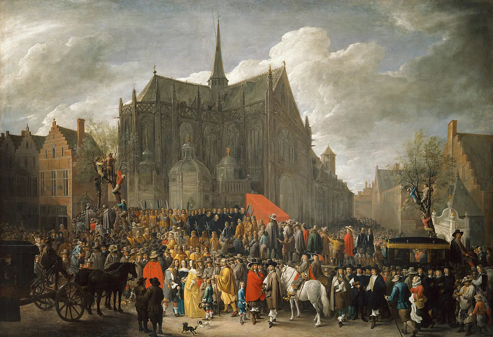 Tir aux oiseaux à Bruxelles - David Teniers le Jeune image 1 copie de tableau peinte à la main