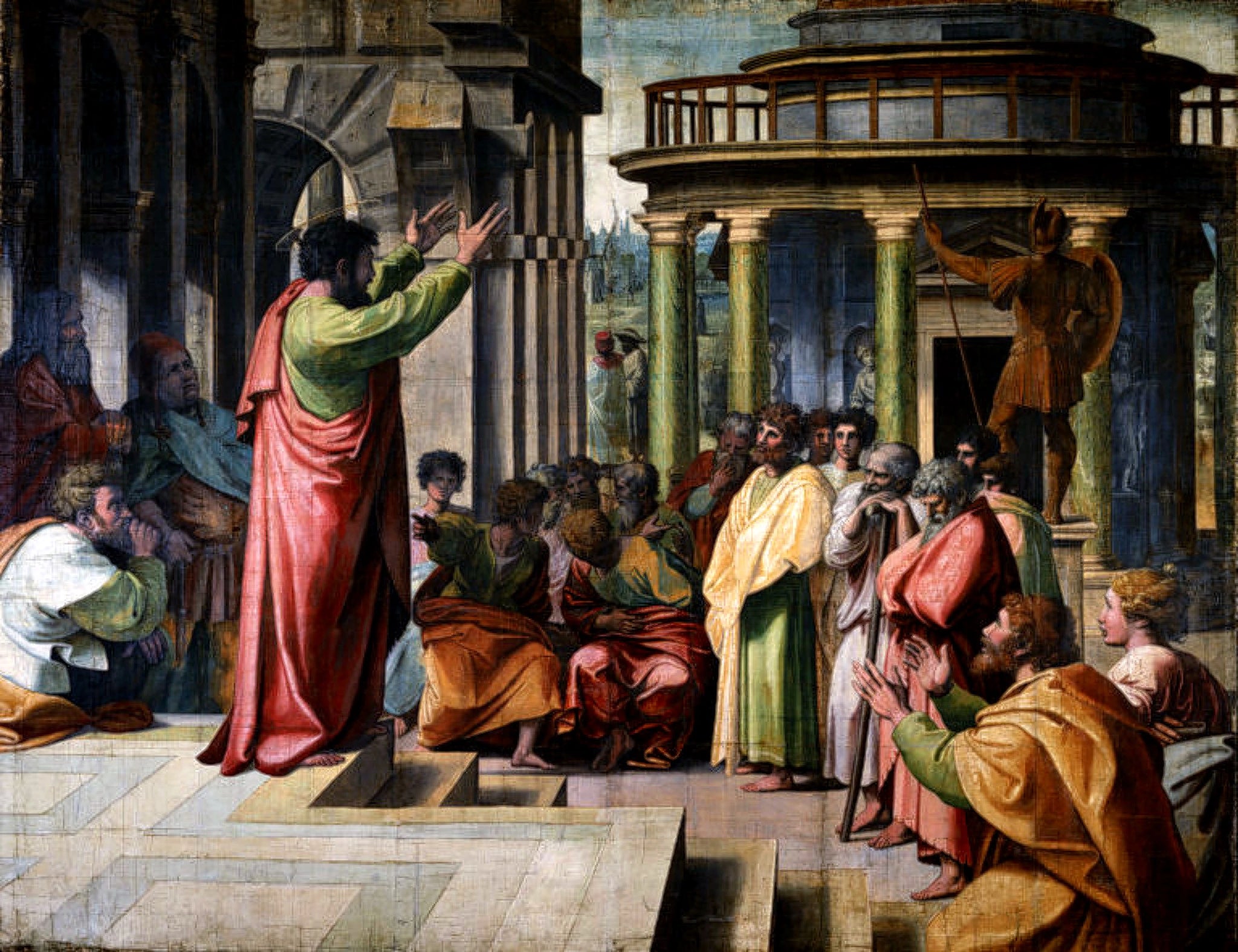 La conversion du proconsul - Raphaël Sanzio - Réproduction huile sur toile