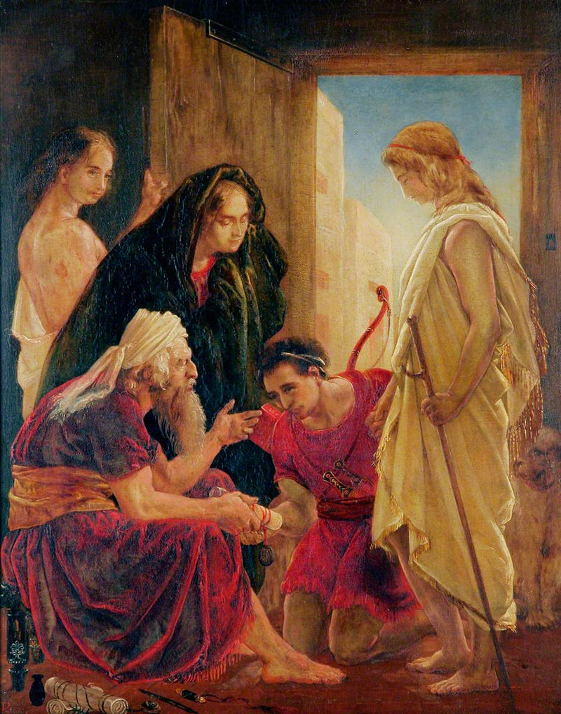 Tobias अपने पिता और माता के घर में - डैंटे गैब्रियल रोसेटी