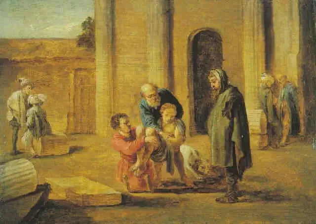 टोबी और मृत इस्राएली (डोमेनिको फेट्टी के अनुसार) - डेविड टेनियर्स द ज्यूंग