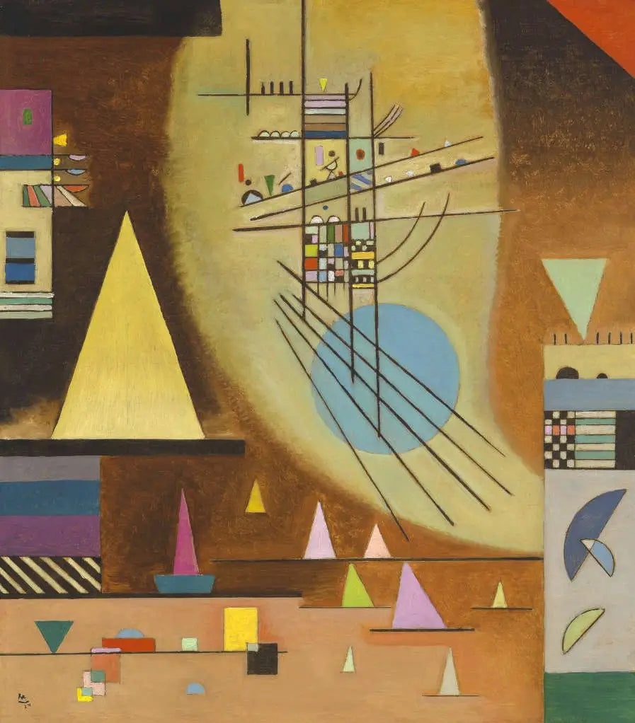 Tomber silencieux - Vassily Kandinsky image 1 copie peinte à la main à l’huile