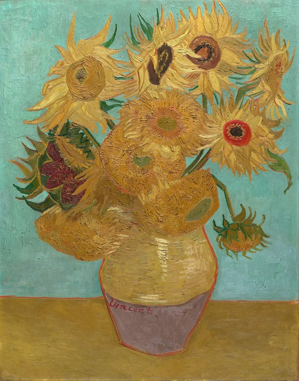 Tournesols - Vincent van Gogh image 1 copie de tableau peinte à la main