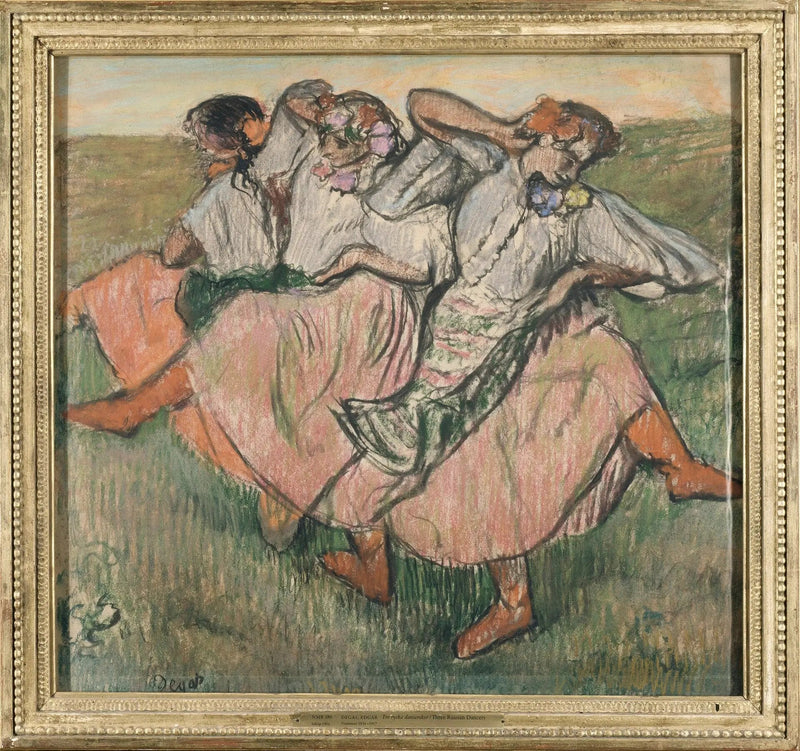 तीन रूसी नर्तक - एडगर डिगास