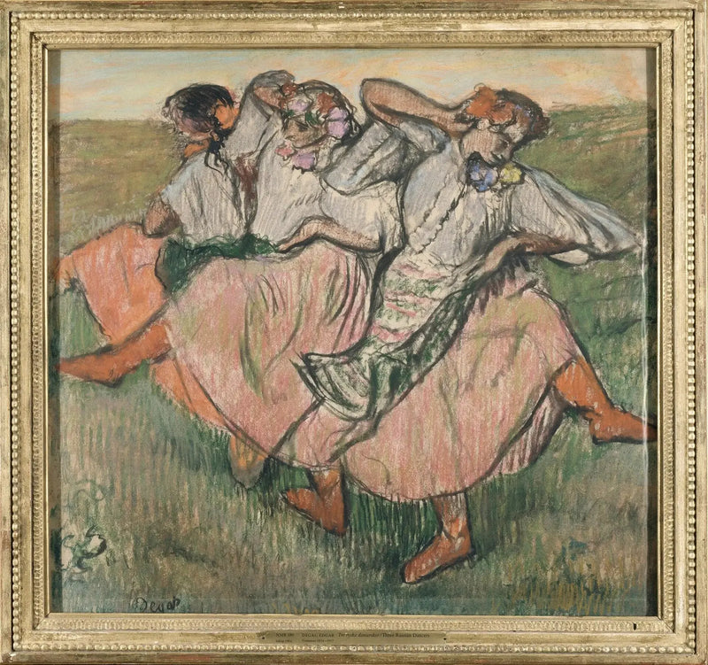 तीन रूसी नर्तक - एडगर डिगास