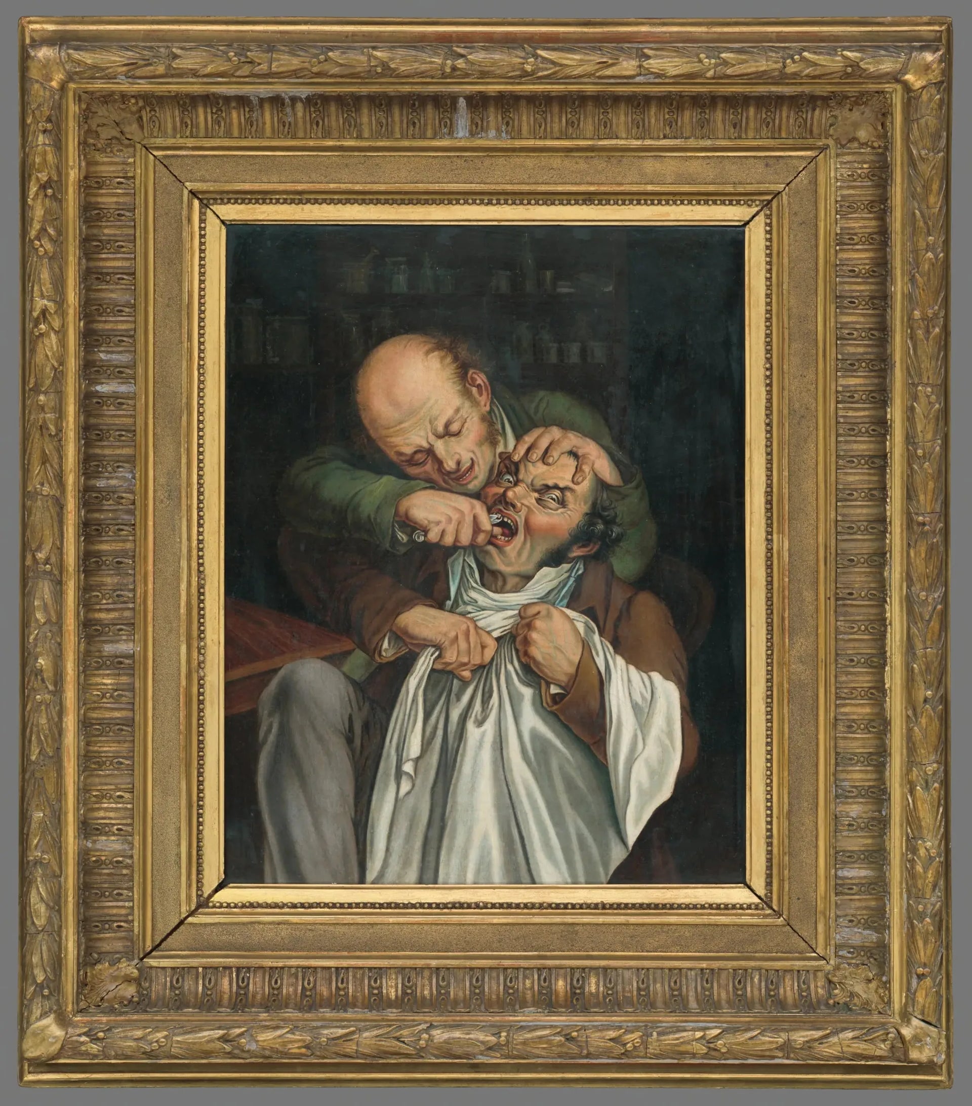 U zubára - Louis-Léopold Boilly image 1 reproduction artisanale de tableau