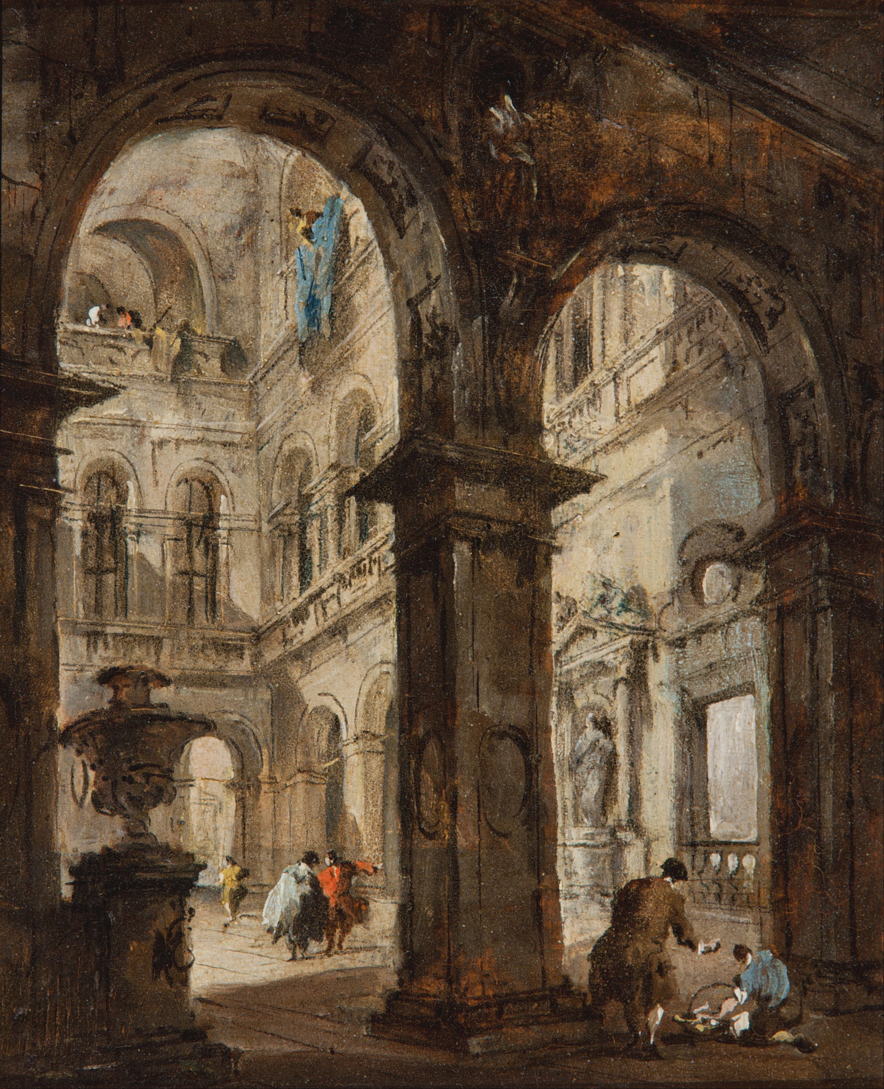 Un caprice architectural - Francesco Guardi image 1 reproduction réalisée par Alpha Reproduction