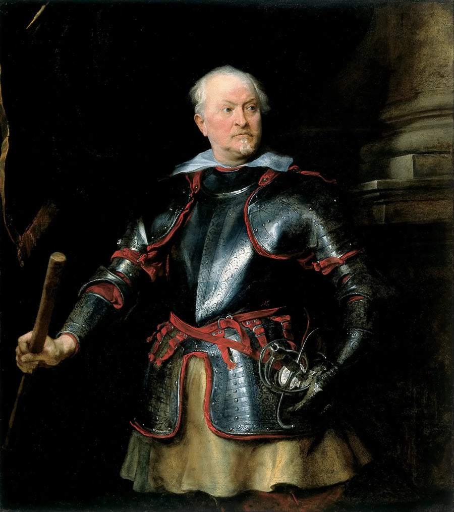 एक आदमी कवच में - Antoine van Dyck