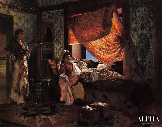 Un intérieur mauresque - Rudolf Ernst - Reproductions de tableaux et peintures haut de gamme