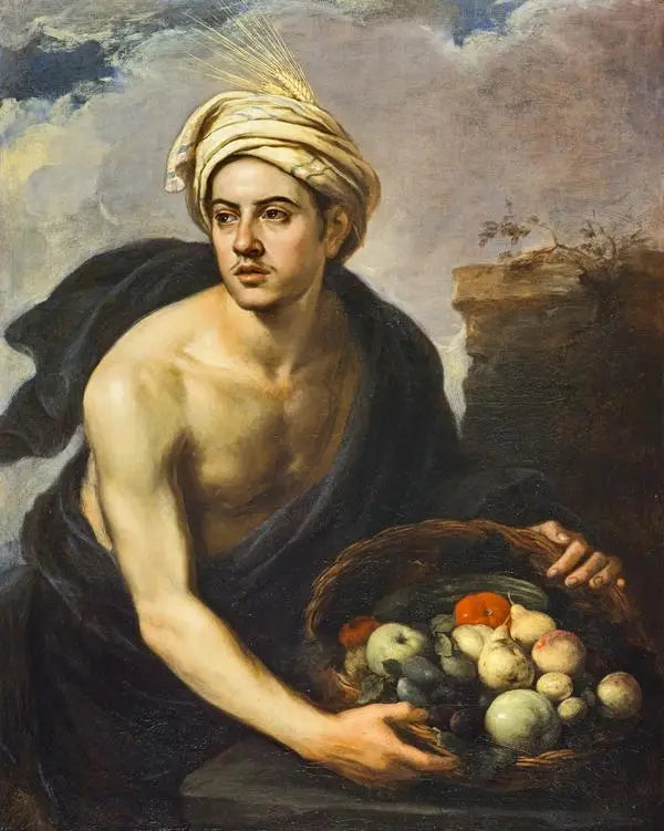 एक युवा पुरुष फल के टोकरे के साथ (« गर्मी » का व्यक्तिकरण) - बार्टोलोमे़ Esteban Murillo