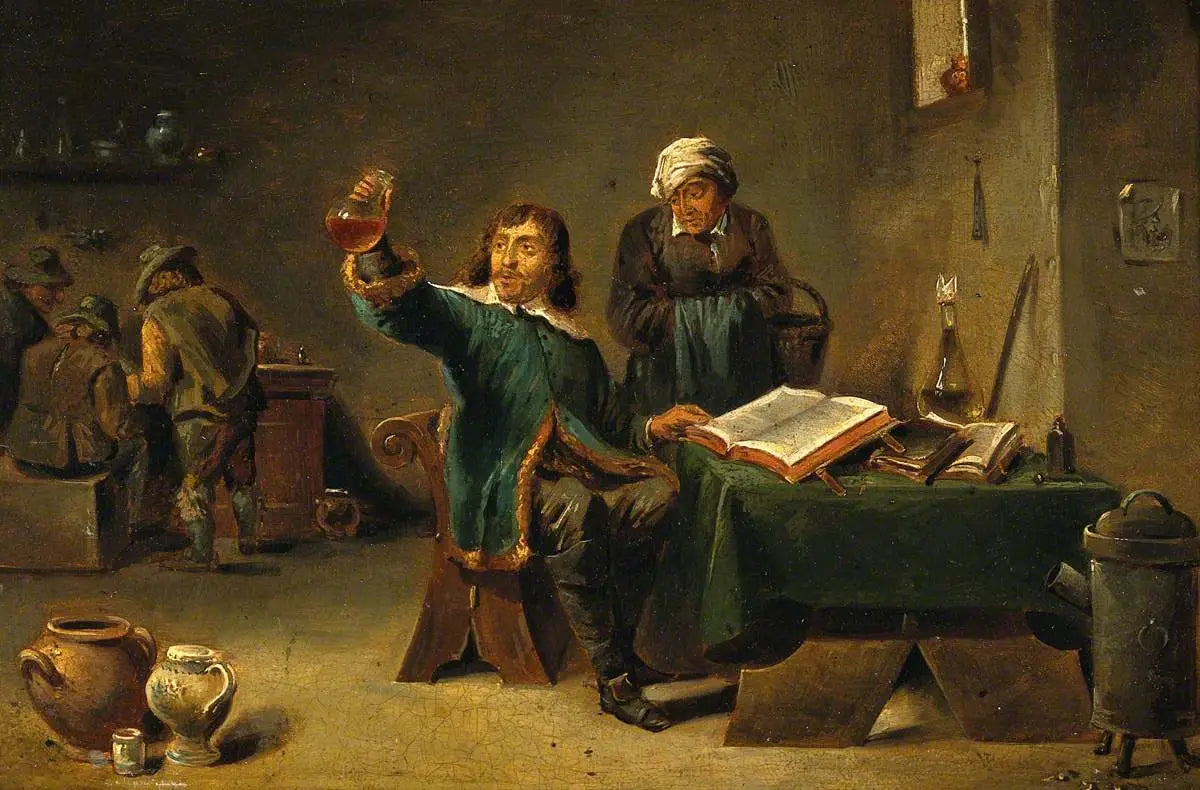 Un médecin examinant une fiole d’urine - David Teniers le Jeune - Alpha Reproduction