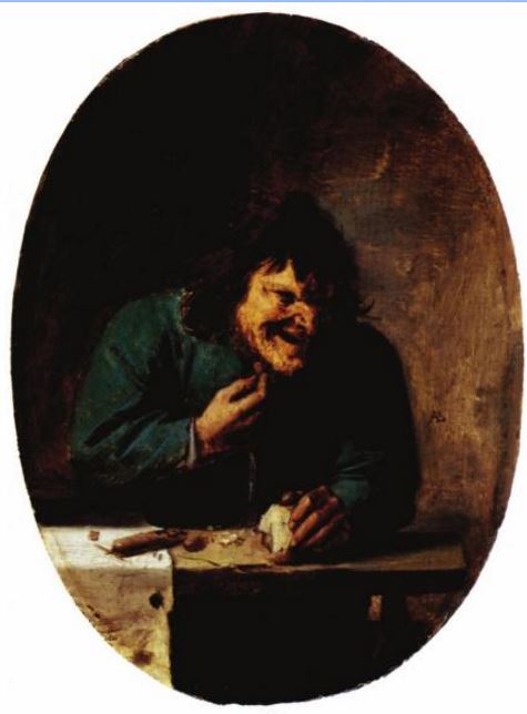 Un paysan à table - Adriaen Brouwer image 1 reproduction d’œuvre d’art à l’huile
