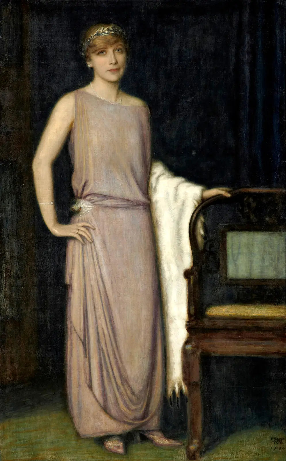 Reproduction du tableau « Un Portrait de Marianne Mechler - Franz von Stuck » par Alpha Reproduction en peinture à l’huile