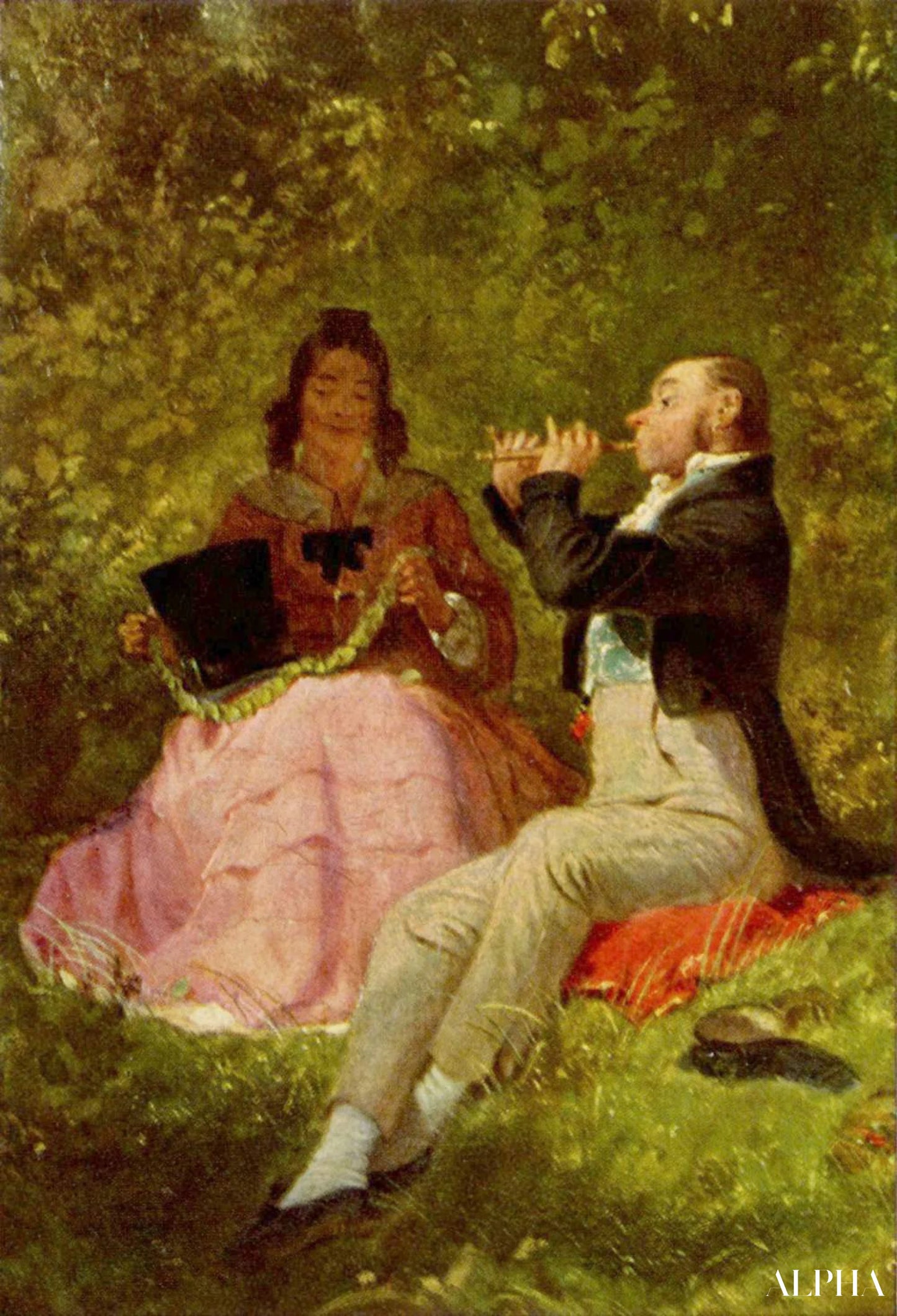 Un solo (détail) - Carl Spitzweg - Reproductions de tableaux et peintures haut de gamme