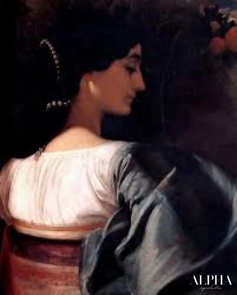 Une dame italienne - Frederic Leighton Reproductions de tableaux à la peinture à l’huile