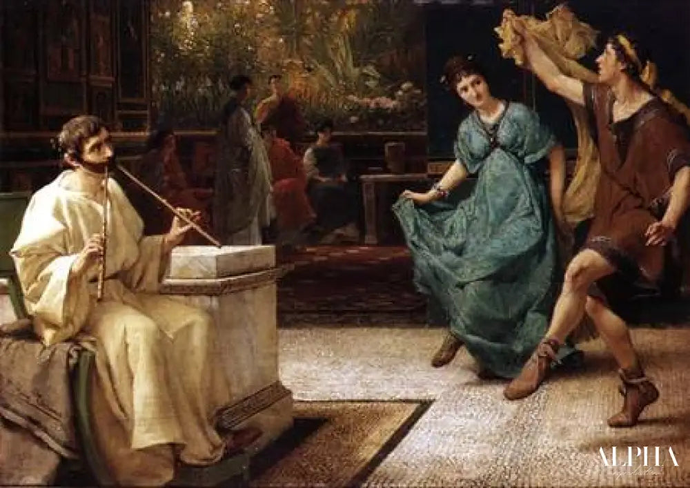 Une danse romaine - Lawrence Alma-Tadema Reproductions de tableaux à la peinture à l’huile