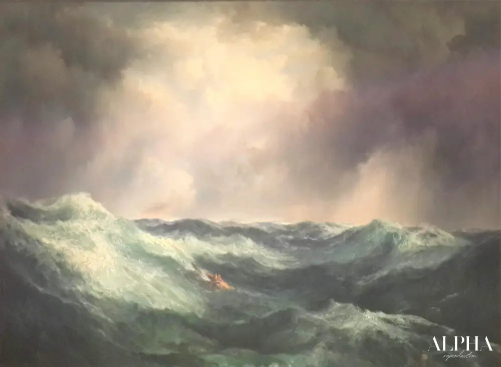 Une mer en colère, 1887 - Thomas Moran - Reproductions de tableaux et peintures haut de gamme