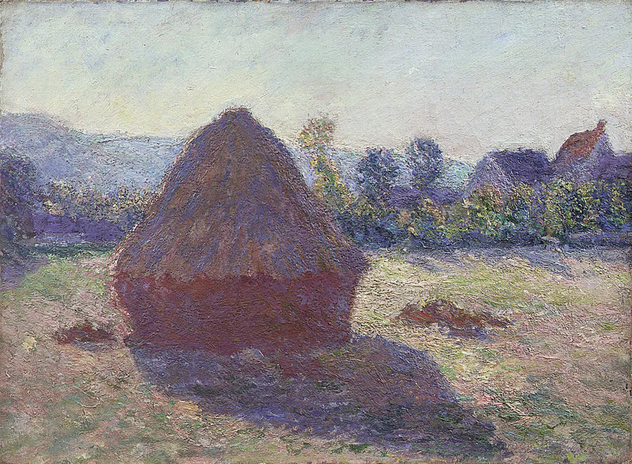 शाम की धूप में एक सूखी घास का टुकड़ा - Claude Monet