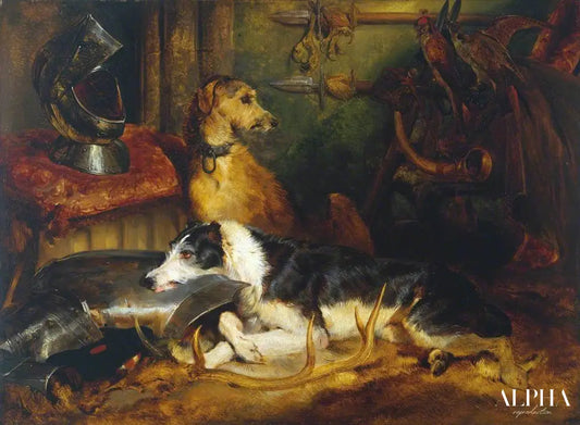 Une scène à Abbotsford - Edwin Landseer - Reproductions de tableaux et peintures haut de gamme