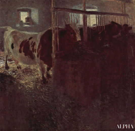Vaches dans l'étable - Gustav Klimt - Reproductions de tableaux et peintures haut de gamme