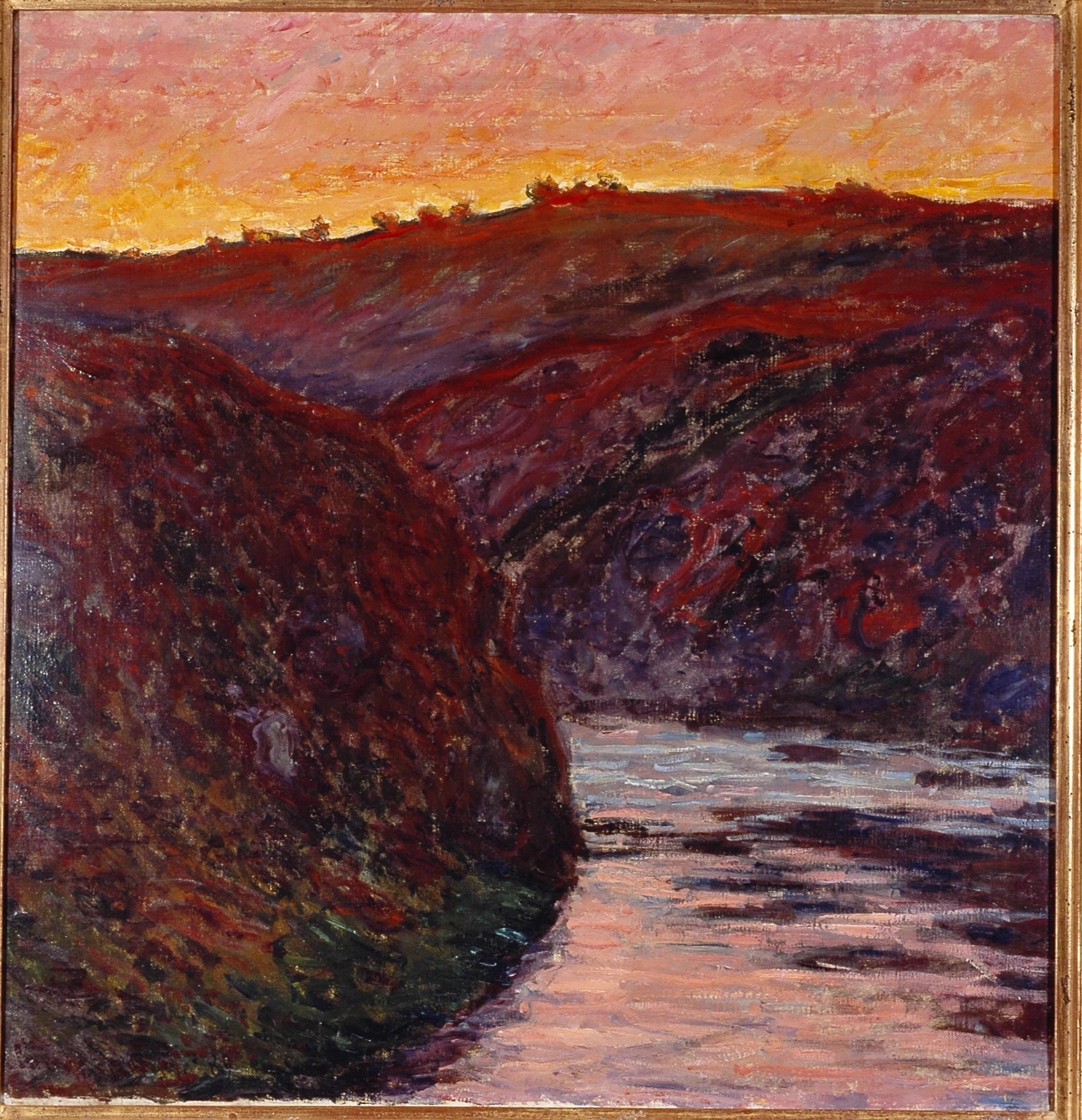 La Vallée de la Creuse, soleil couchant W1226 de Claude Monet – musée Unterlinden