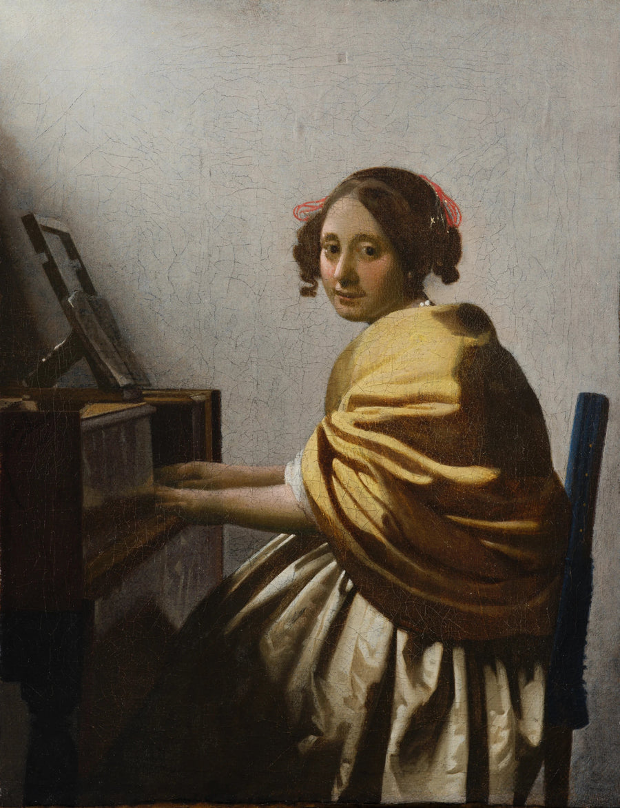 Jeune Femme assise au virginal de la Leiden Collection – Johannes Vermeer