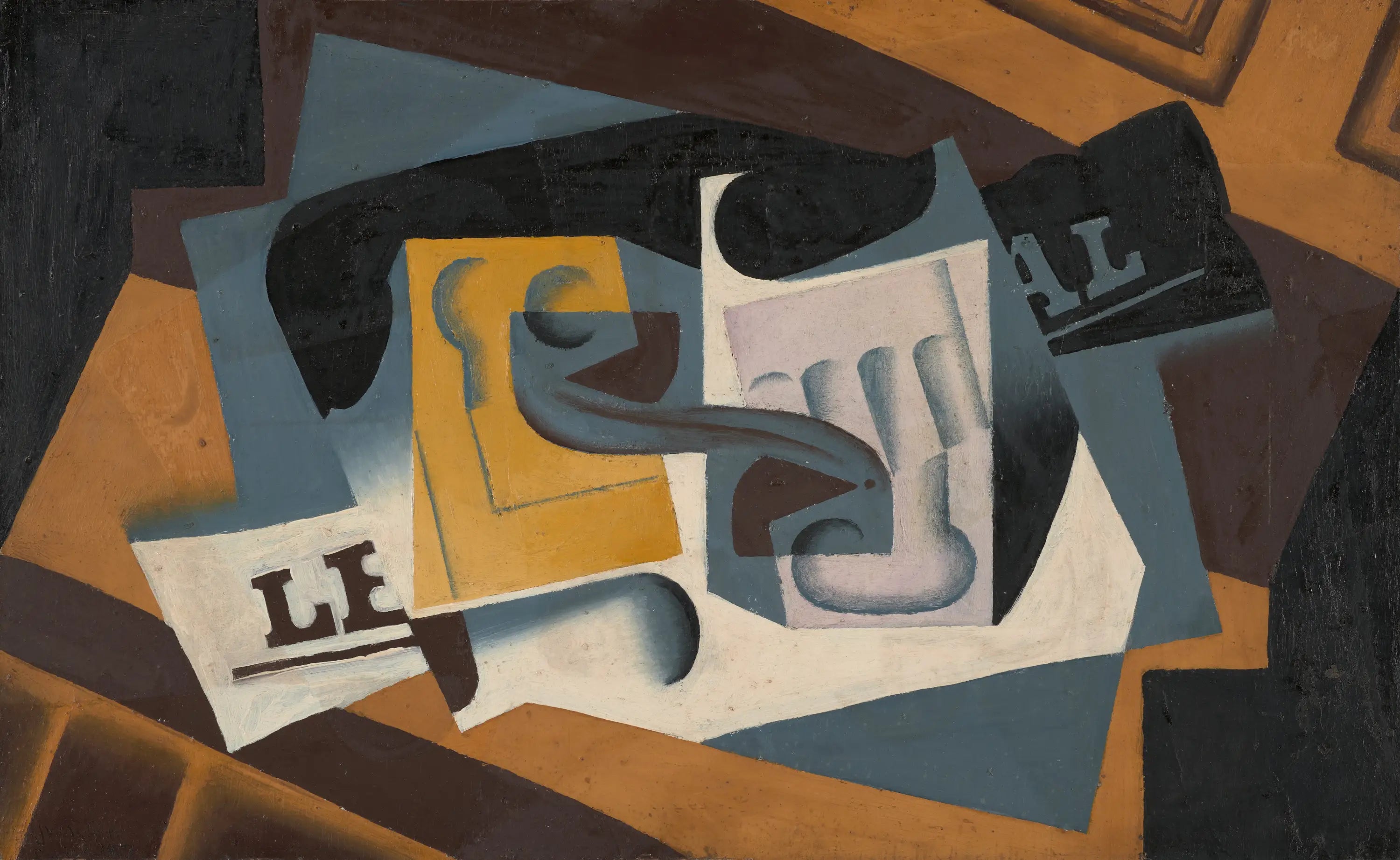 Verre et journal - Juan Gris - Alpha Reproduction