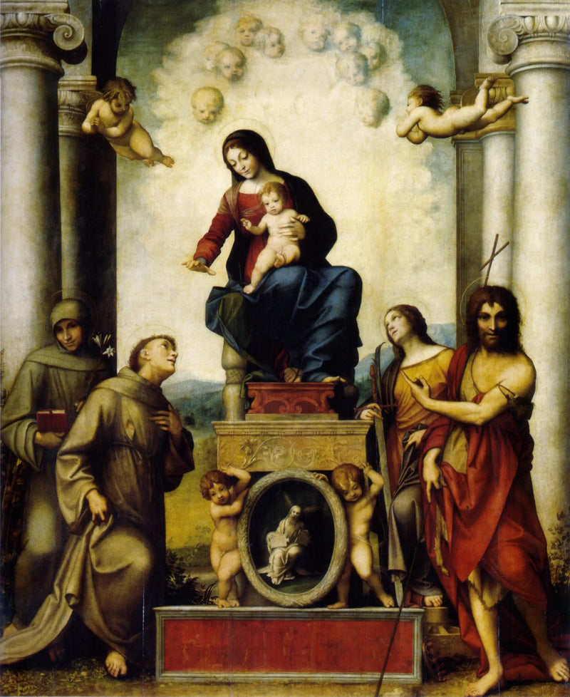 बच्चे के साथ वर्जिन मैरी - Antonio da Correggio
