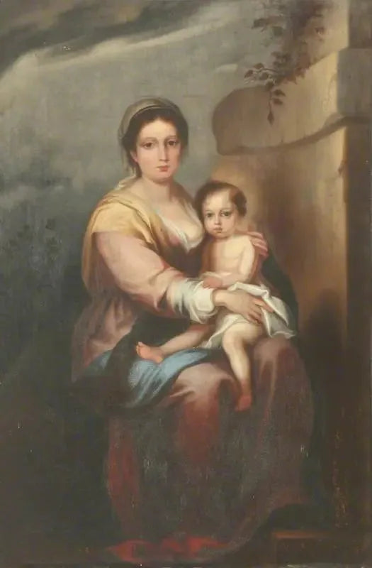 वर्जिन मैरी और बच्चे - बारटोलोमे़ Esteban Murillo