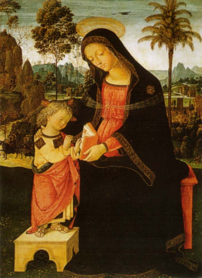 वर्ज इन द एनफैंट écrivant - Pinturicchio