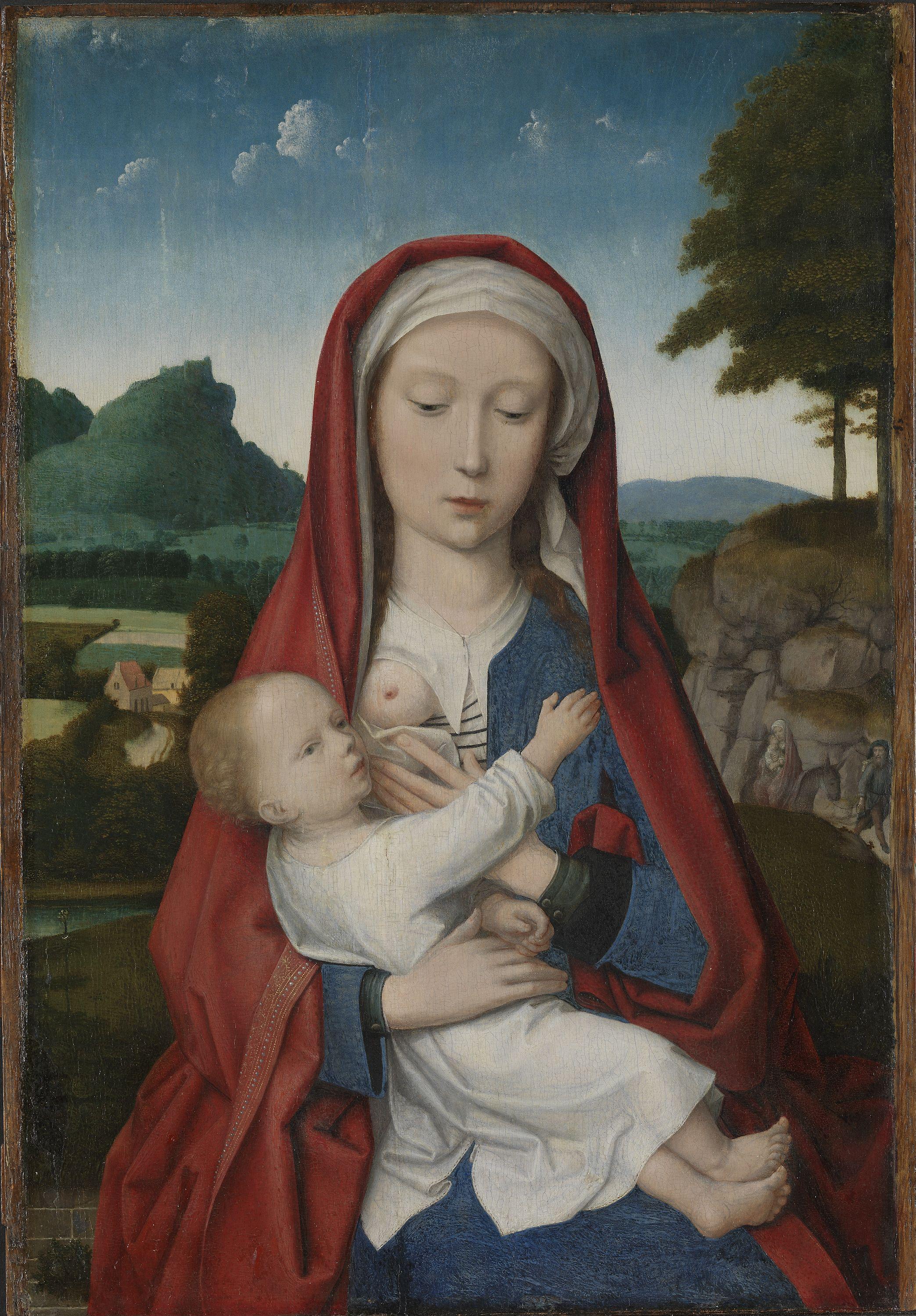 Vierge à l'Enfant - Gérard David image 1 copie de tableau peinte à la main