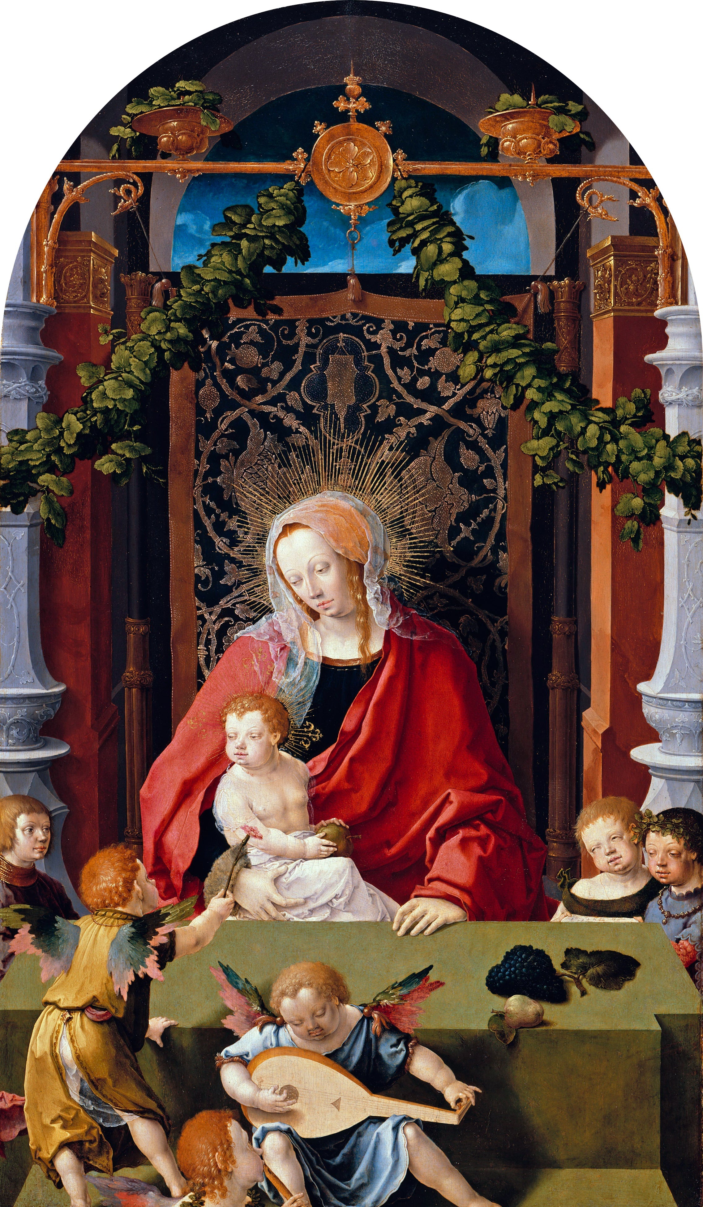Vierge à l'Enfant. - Lucas van Leyden image 1 reproduction artisanale de tableau