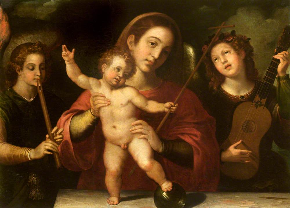 Vierge à l’Enfant avec des anges musiciens - Francisco Ribalta - Alpha Reproduction