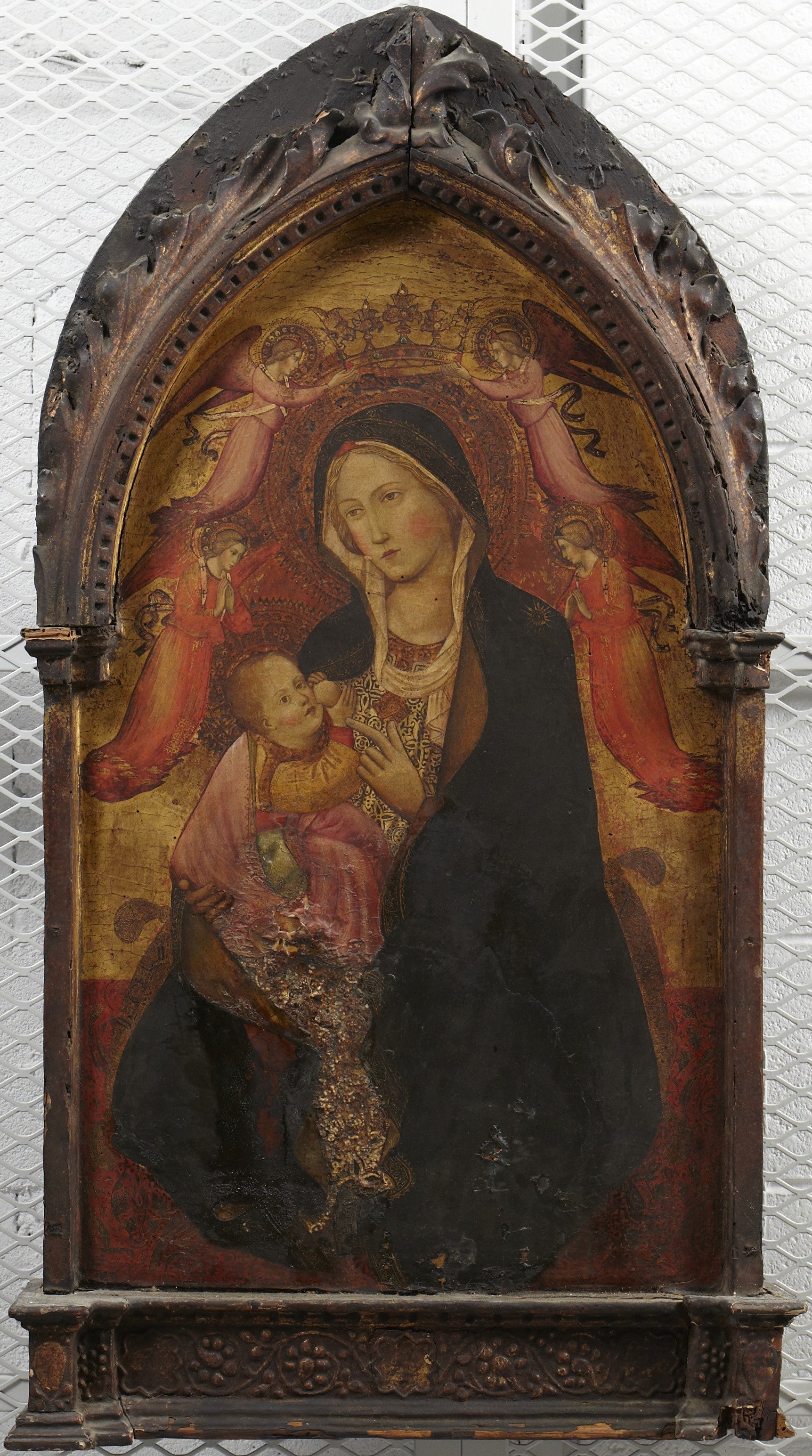 Vierge à l’Enfant Quatre Anges - Agnolo Gaddi - Alpha Reproduction