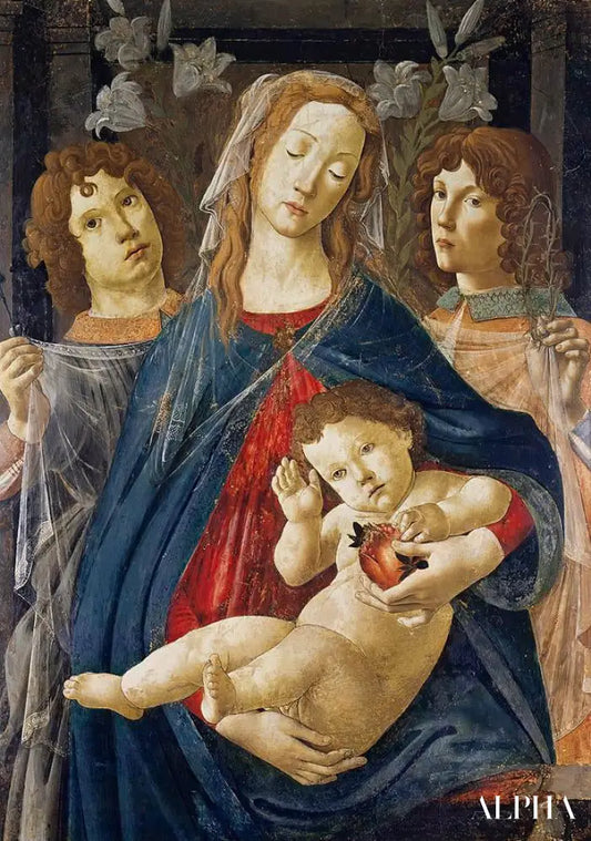 Vierge de la grenade - Sandro Botticelli - Reproductions de tableaux et peintures haut de gamme