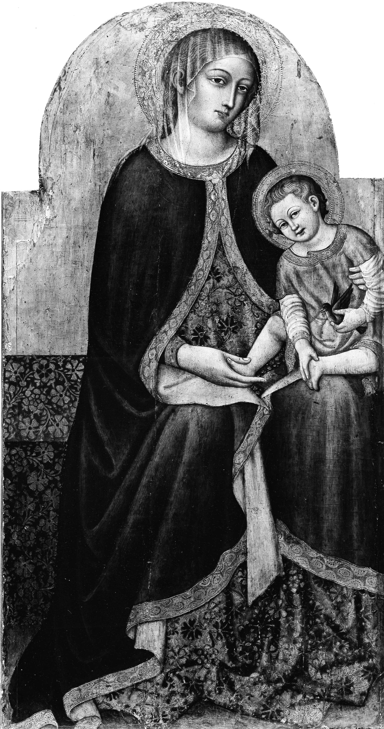 Vierge à l'Enfant avec des saints - Priamo della Quercia (Priamo del Pietro)