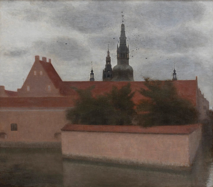 फ्रेडरिकसबोर्ग कैसल - Vilhelm Hammershøi