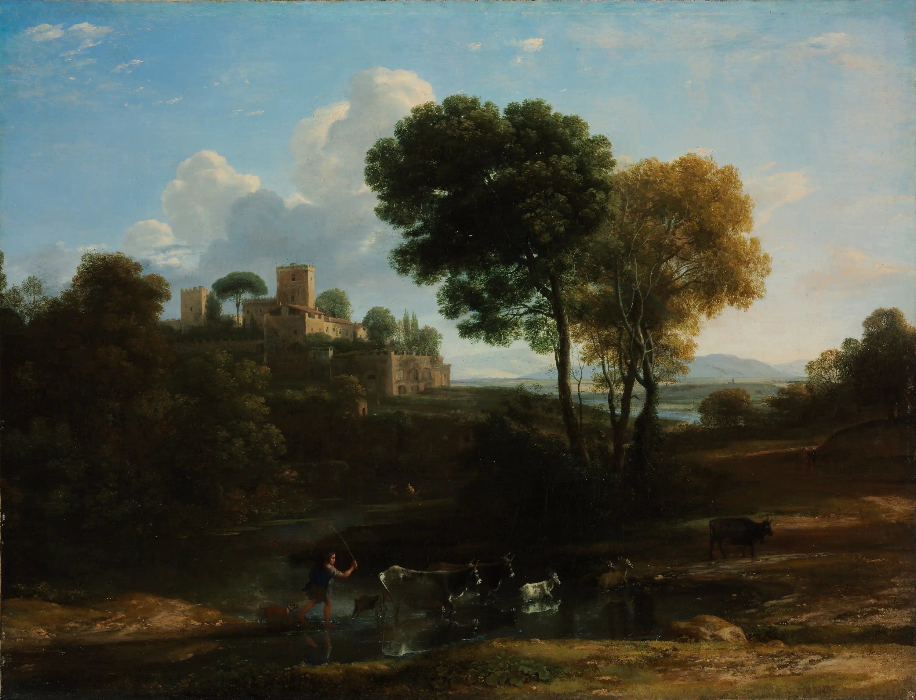 Villa dans la campagne romaine - Claude Lorrain - Alpha Reproduction