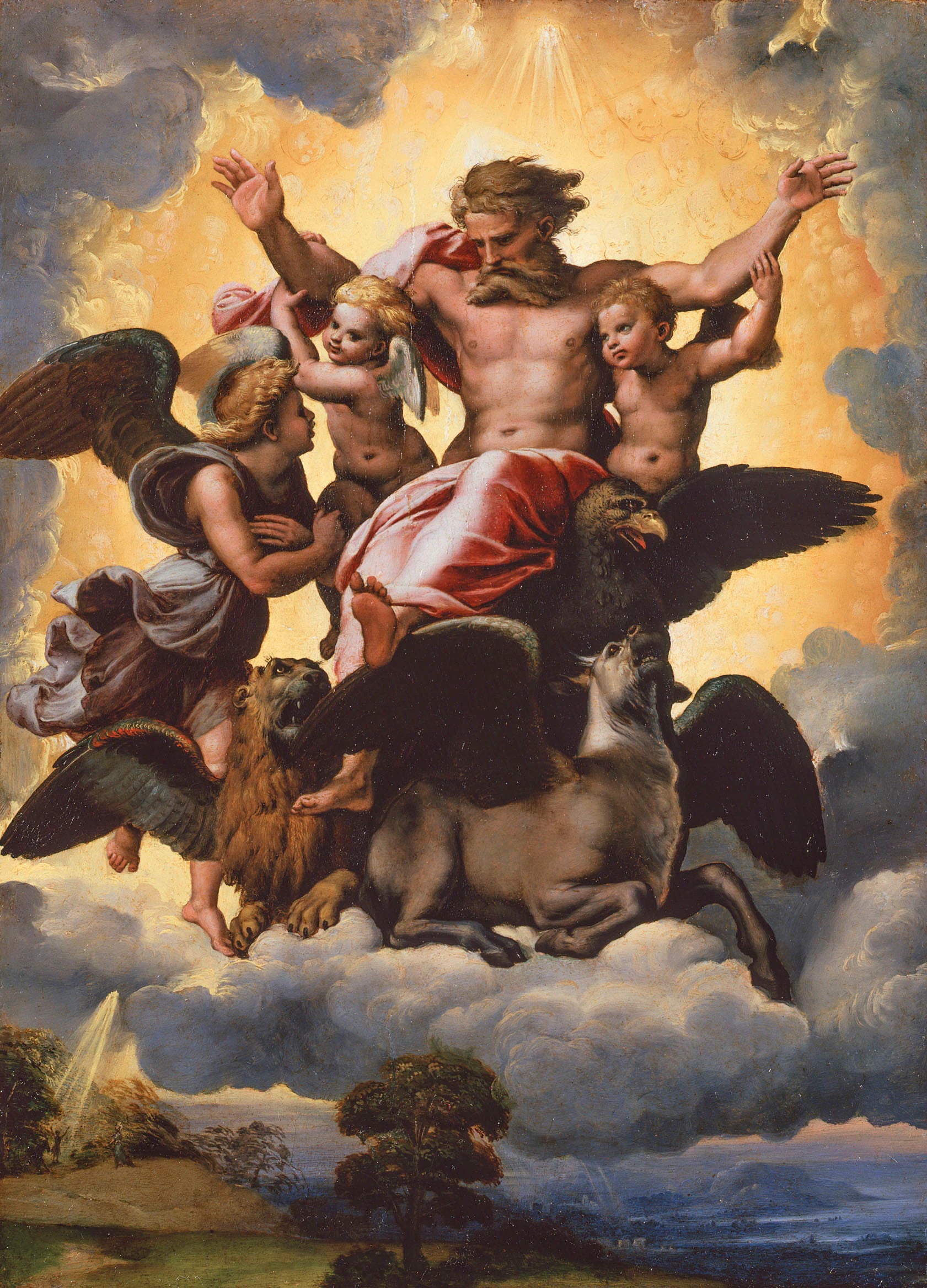 La vision d'Ézéchiel - Raphaël Sanzio