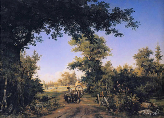 Vue dans les environs de St. Petersburg - Ivan Shishkin - Reproductions de tableaux et peintures haut de gamme