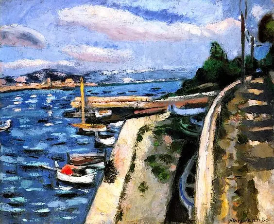 Reproduction du tableau « Vue d'Antibes - Henri Matisse » par Alpha Reproduction en peinture à l’huile