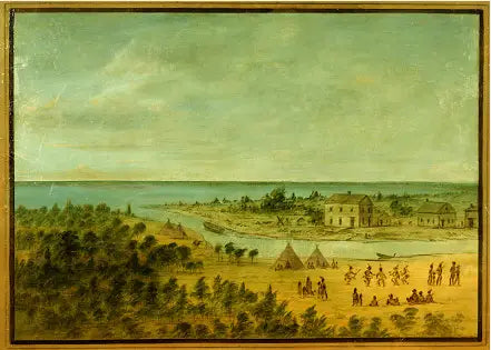 1837 में शिकागो का दृश्य - जॉर्ज कैटलिन