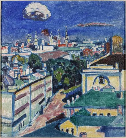 कंदिंस्की के अपार्टमेंट की खिड़की से मास्को का दृश्य, संख्या 1, ज़ूबोव्स्की प्लेस - वासिली कंदिंस्की