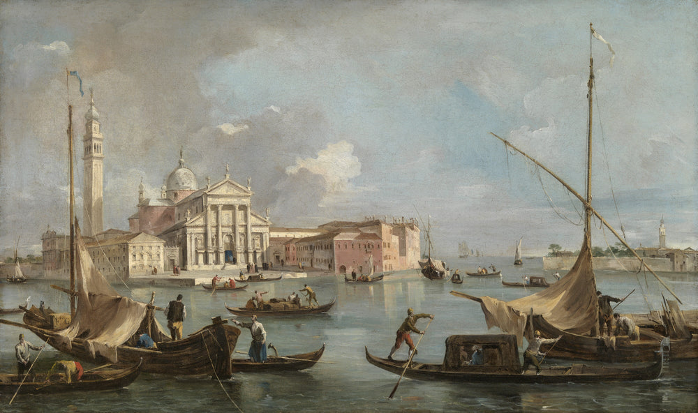 Vue de San Giorgio Maggiore - Francesco Guardi image 1 reproduction d’œuvre d’art à l’huile