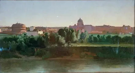 Château Saint-Ange का दृश्य - जीन-बाप्टिस्ट कैमिले कोरोत