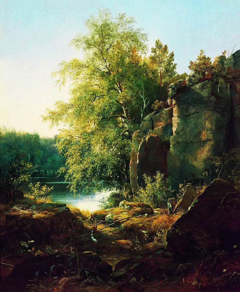 Vue sur l'île de Valaam - Ivan Chichkine image 1 reproduction réalisée par Alpha Reproduction