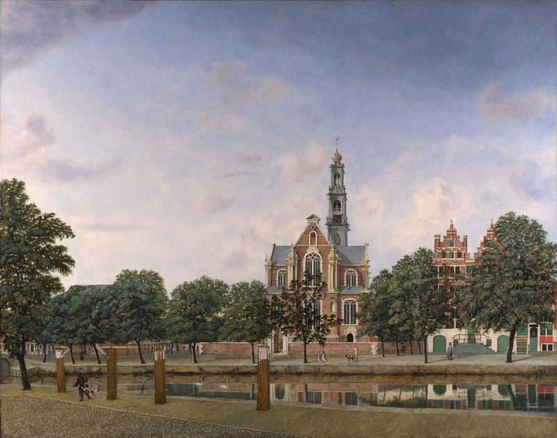 Vue sur la Westerkerk, Amsterdam - Jan van der Heyden