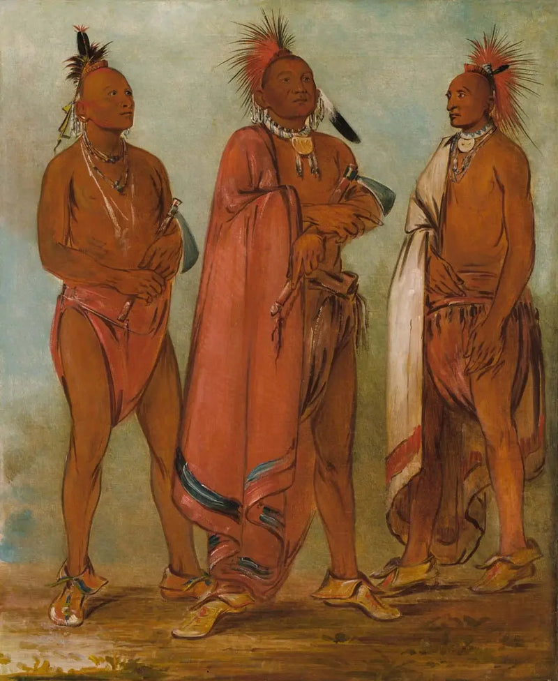 वामाशीसिक, जो हटाता है; वाचेशुक, युद्ध; मिंचेस्क, तीन विशिष्ट युवक - जॉर्ज कैटलिन