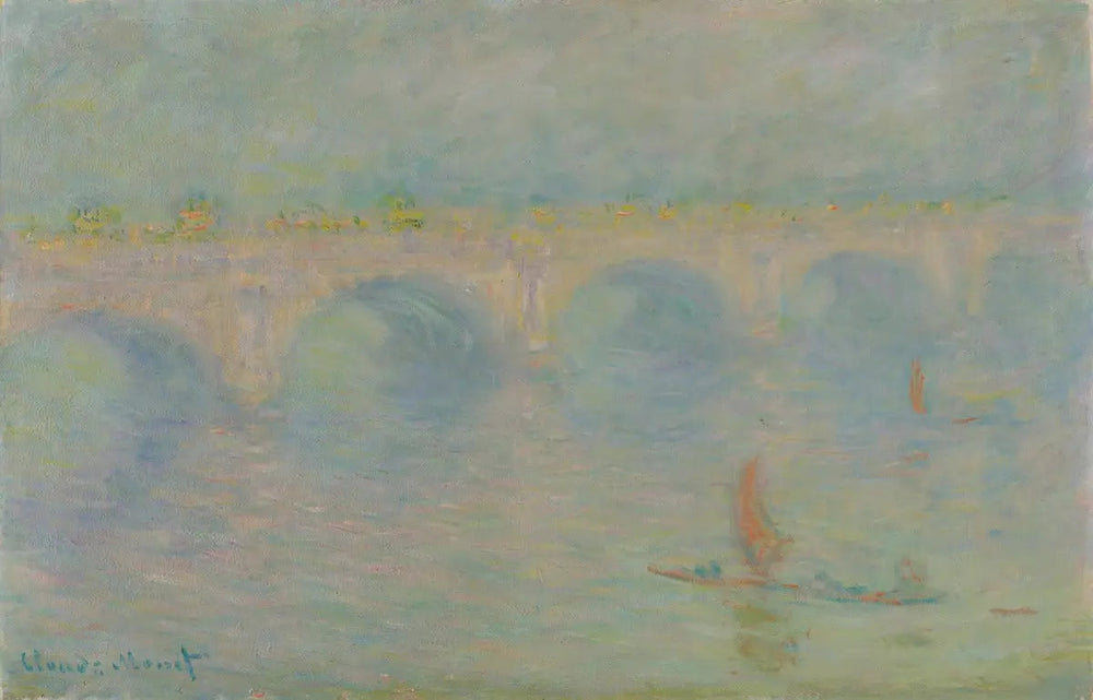 Waterloo Bridge, effet de soleil - Claude Monet image 1 tableau peint à l’huile sur toile