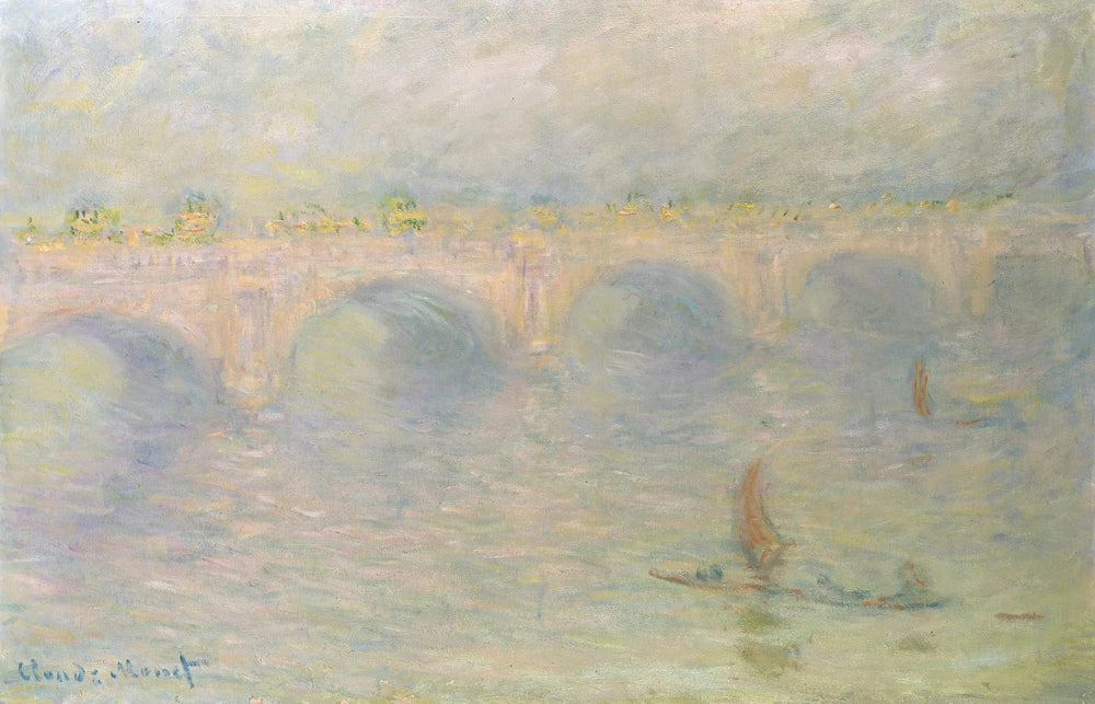 Waterloo Bridge, effet de soleil - Claude Monet image 1 reproduction de peinture à l’huile