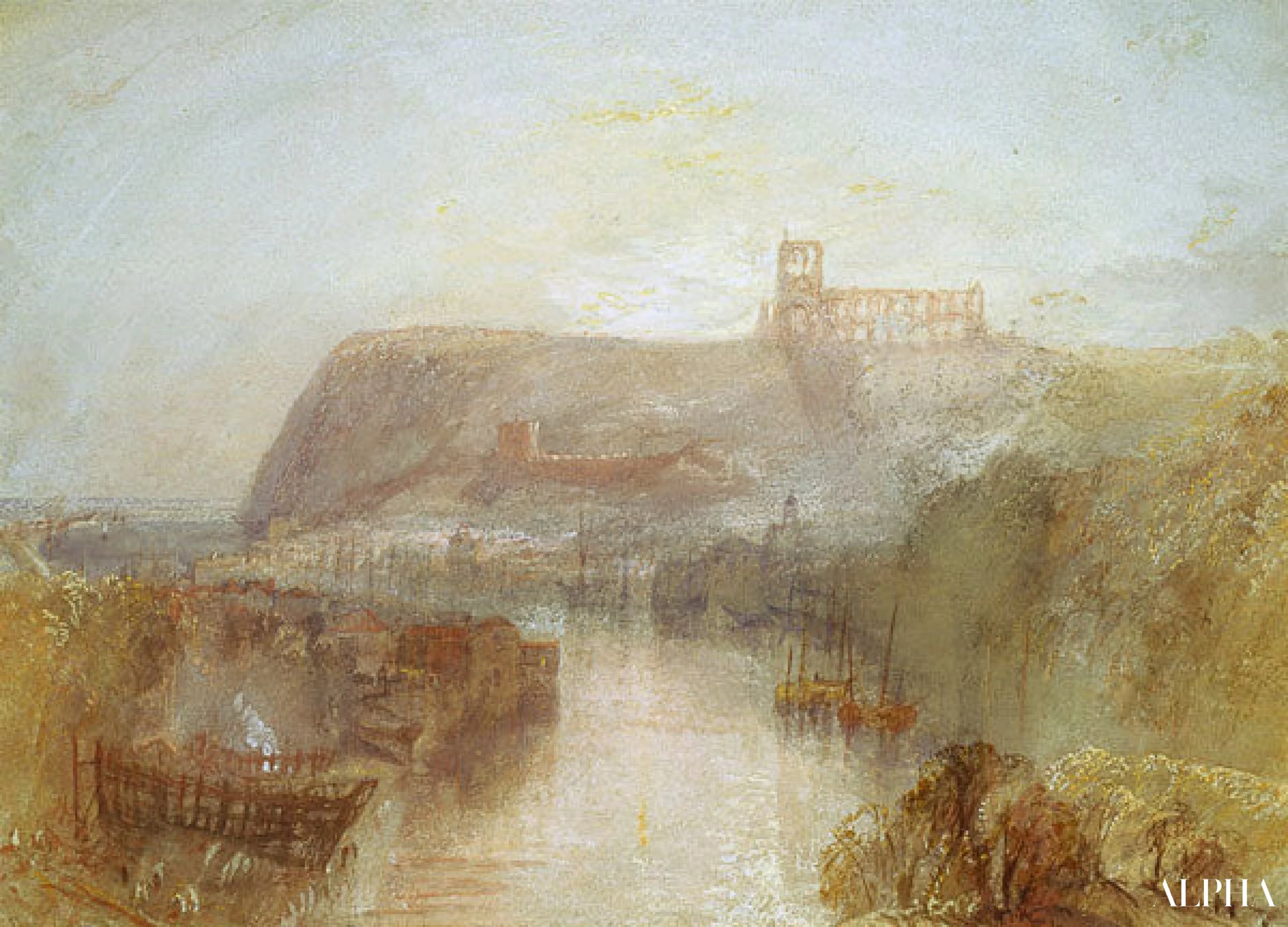 Whitby - William Turner - Reproductions de tableaux et peintures haut de gamme